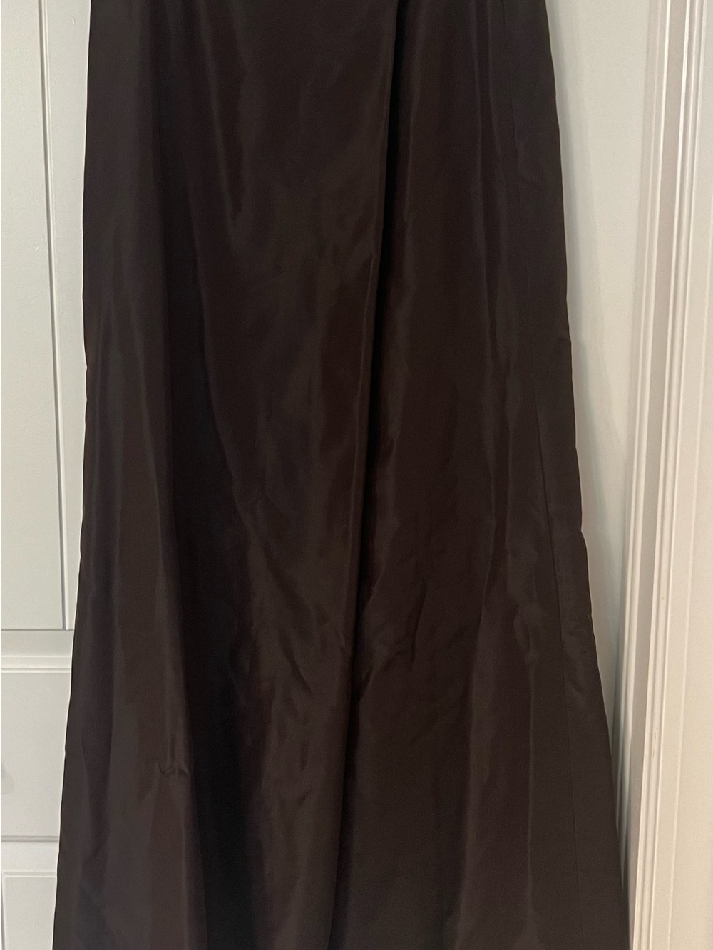 Never been worn Vintage Choc brown 100% silk skirt by Carmen Marc Valvo - Picture 12 of 15